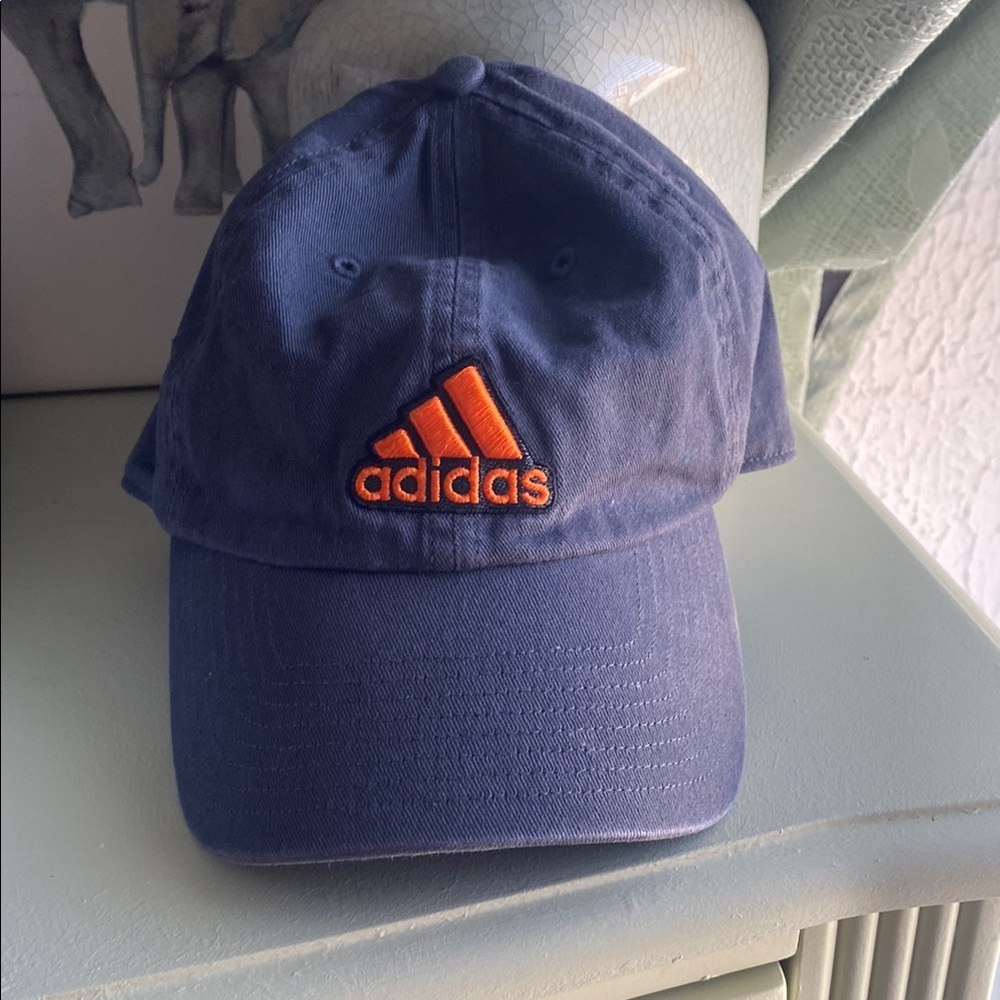 Adidas Blue and Orange Baseball Hat Classic Style